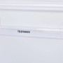 Innenansicht Telefunken Einbaukühlschrank: Türfach mit Telefunken Logo.