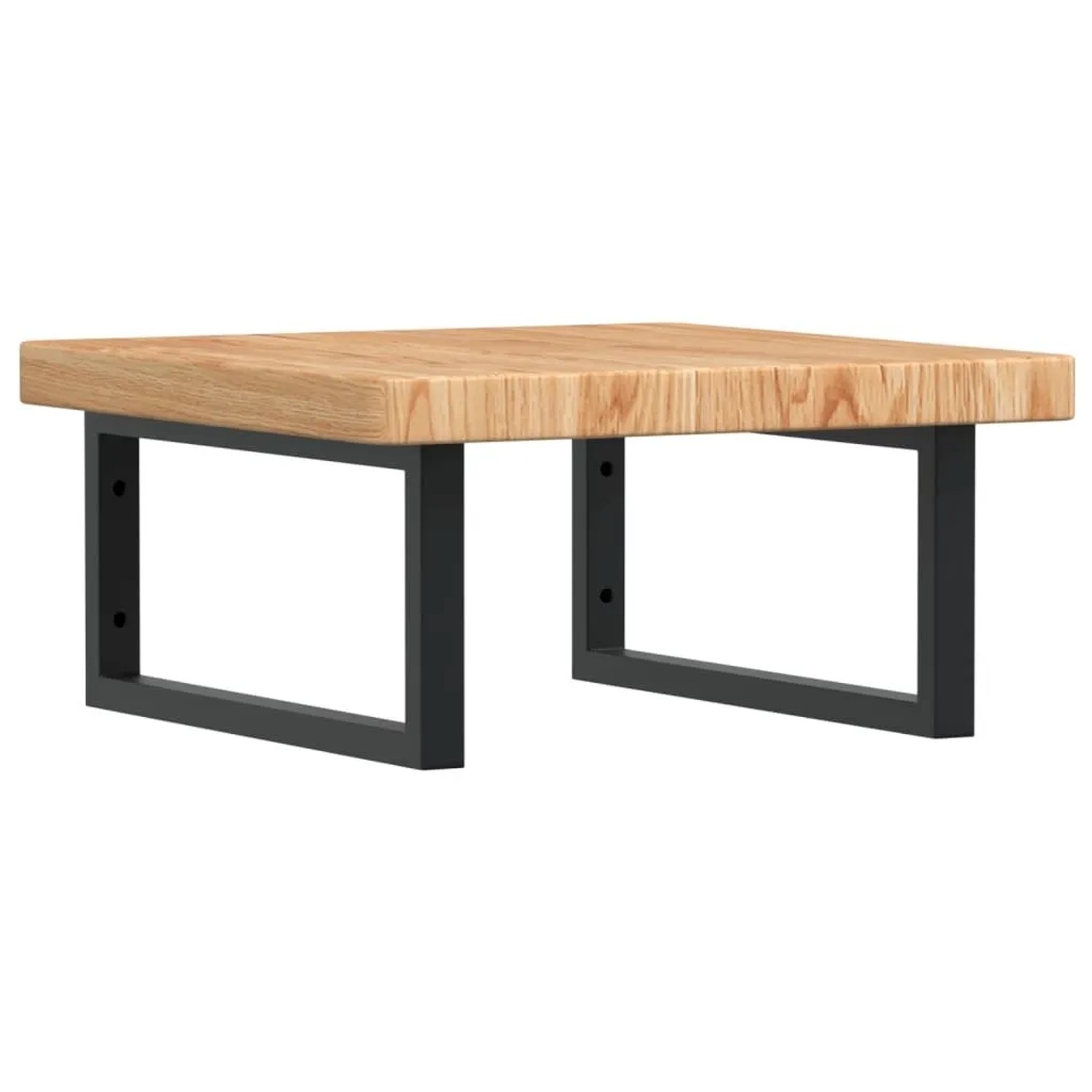 vidaXL Waschtischplatte mit Halterung Stahl und Massivholz Eiche 3302409 günstig online kaufen