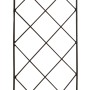 Schwarzes Rank-Spalier, 80 cm hoch, mit dekorativem Netzmuster für Kletterpflanzen.