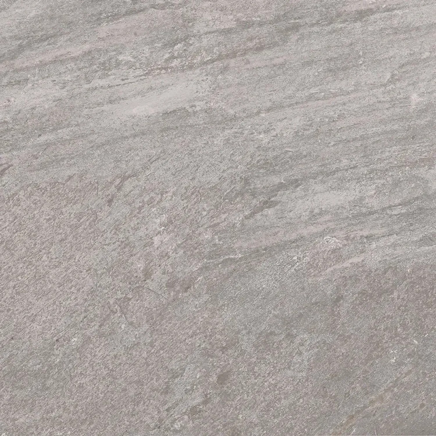 Graue Feinsteinzeug Bodenfliese Olympus, 59,7x59,7 cm, matte Steinoptik für Innen & Außen.