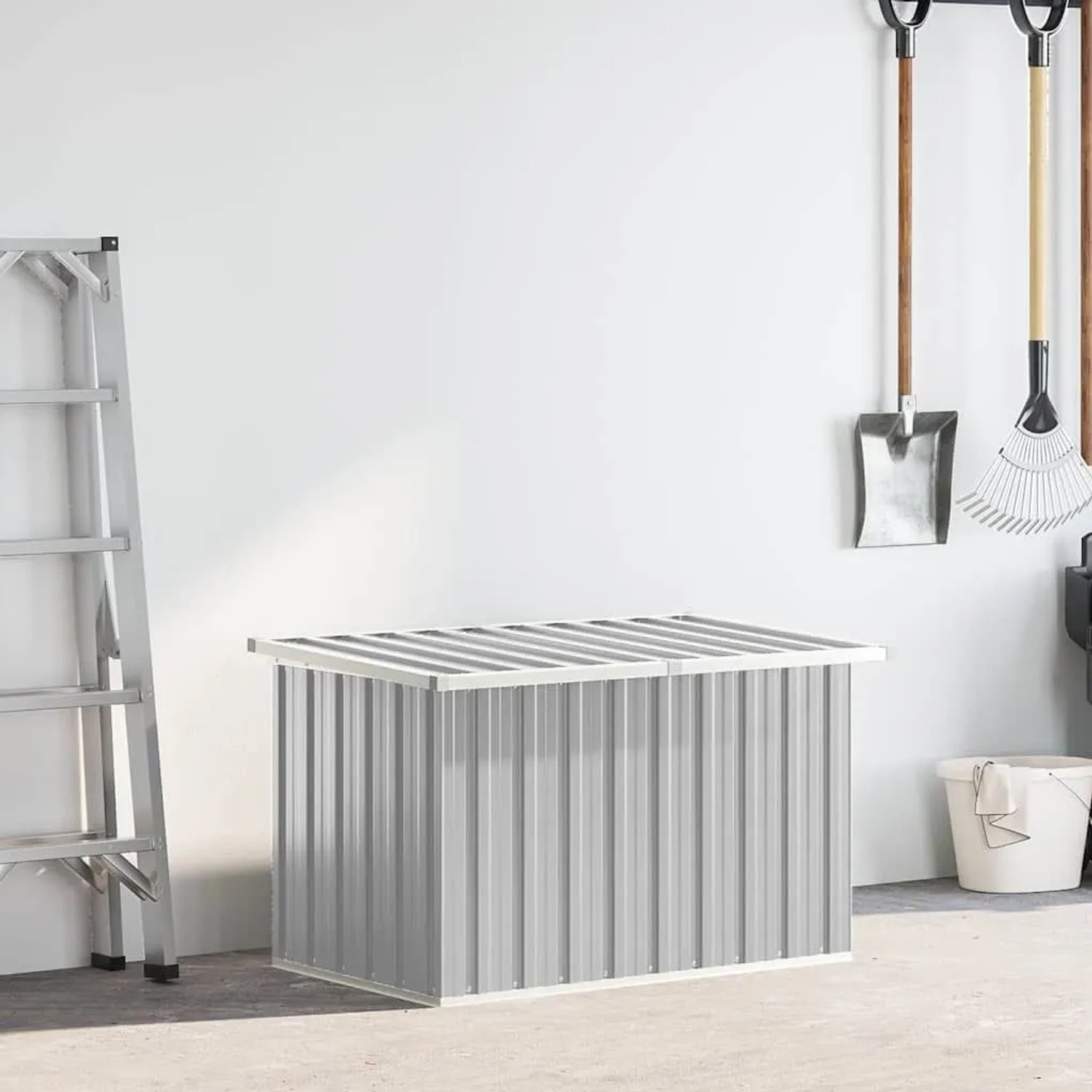 furnicato Gartenbox Grau 109 x 67 x 65 cm kaufen bei OBI