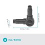 Gardena L-Stück 4,6 mm (3/16") für Micro-Drip-System, 10er-Set zur Richtungsänderung von Verteilerrohren.