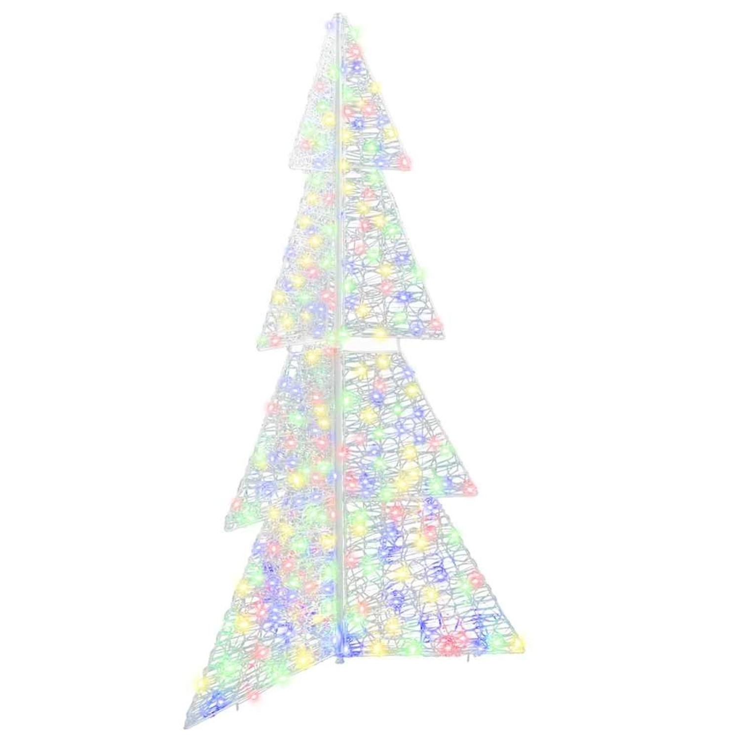 vidaXL Weihnachtsbaum mit 240 LEDs Mehrfarbig 180 cm Acryl 42019213