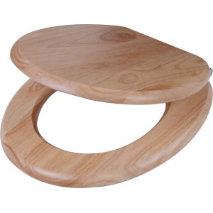 baliv WC-Sitz Limay mit Absenkautomatik, Holzkern, natürliche Holzmaserung.