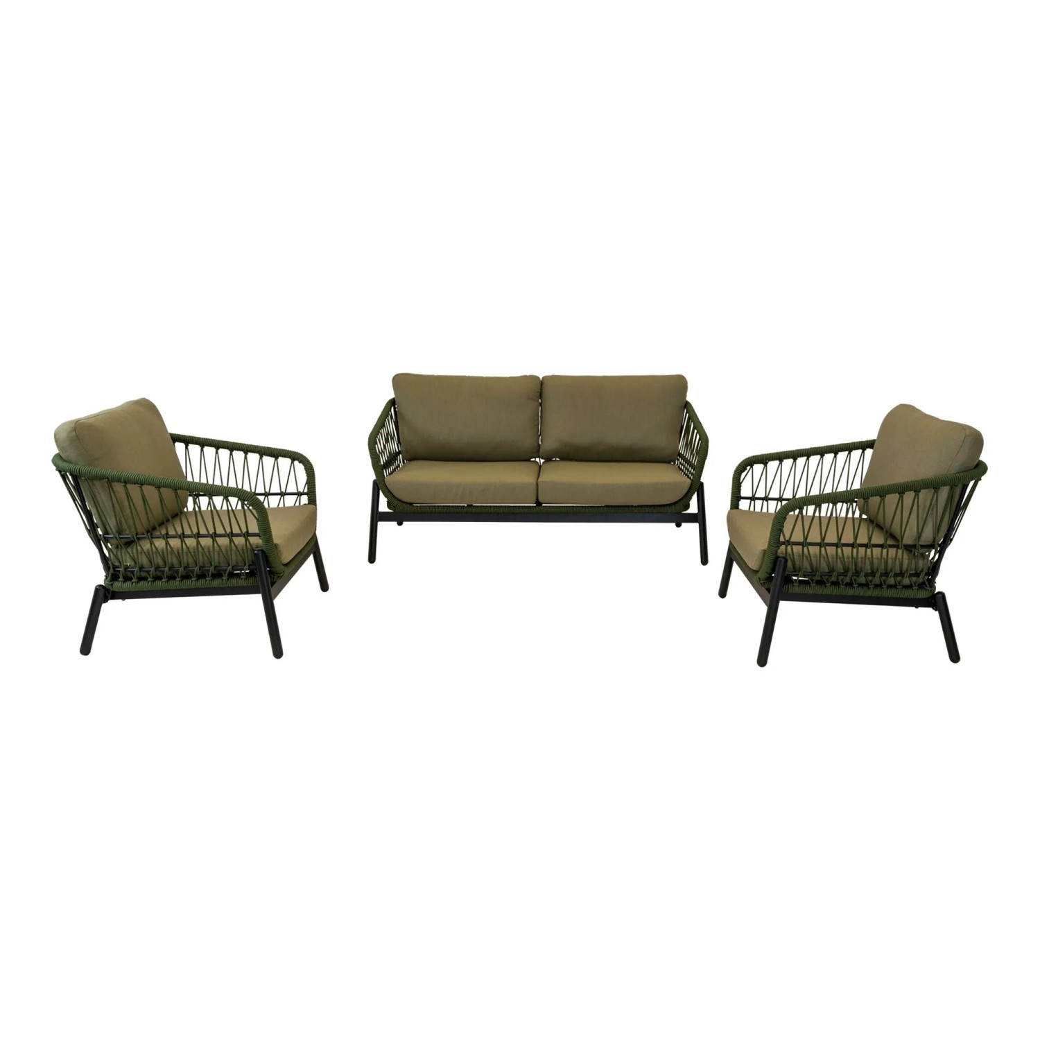 Lesli Lounge-Set Zavi 3-teilig Olive