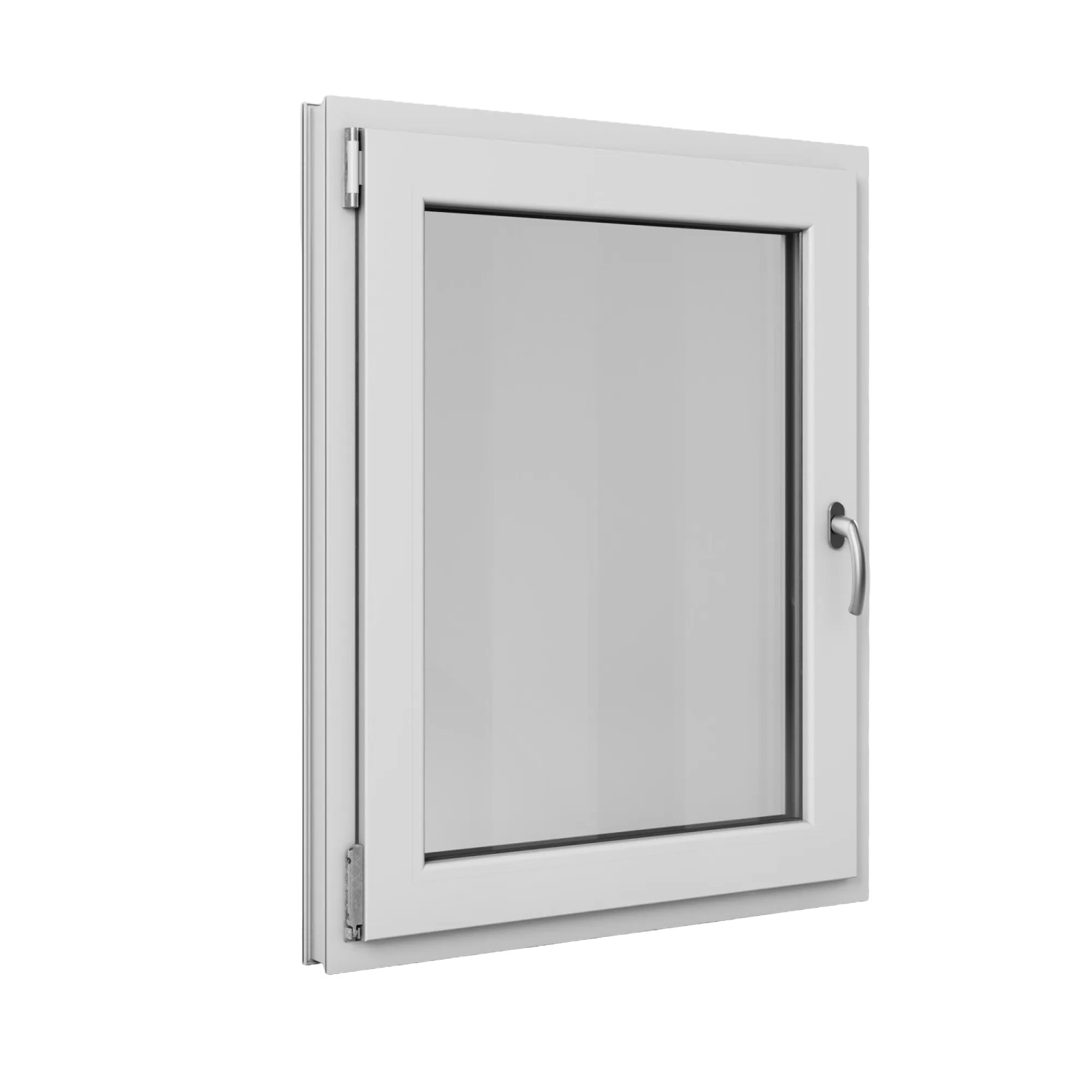 Roro Fenster Basic Kunststoff-Profil Weiß 80 cm x 100 cm DIN L günstig online kaufen