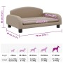 vidaXL Hundebett Cappuccino-Braun 70x45x30 cm Kunstleder 171969_7