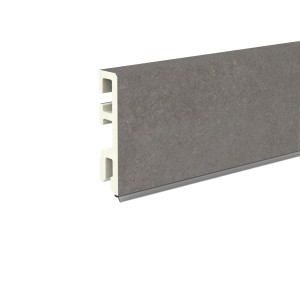 Döllken Sockelleiste USL60 sk, Dekor Fliese Olbia, 60mm hoch, mit Weichlippe.