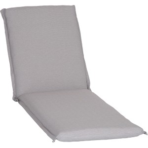 Hellgraue Beo Liegenauflage Atlanta für Gartenliegen.
