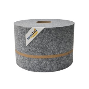 zaunzu Sichtschutz Vlies Rolle, hellgrau, 35m für Doppelstabmattenzaun.