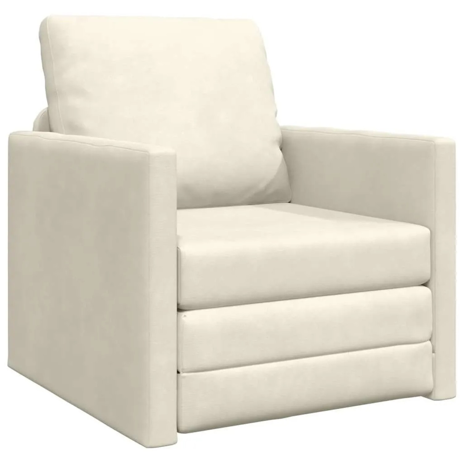 vidaXL Schlafsofa 60cm Creme Samt 4106620