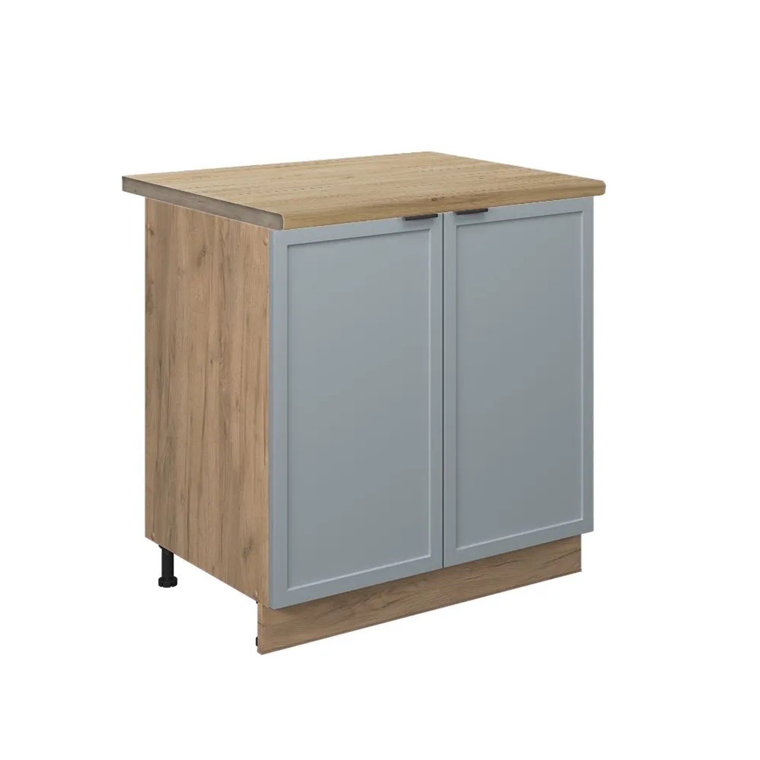 Vicco Spülenunterschrank Fame-Line HellBlau-Grau 80 x 82 AP Eiche Art Nr 50778