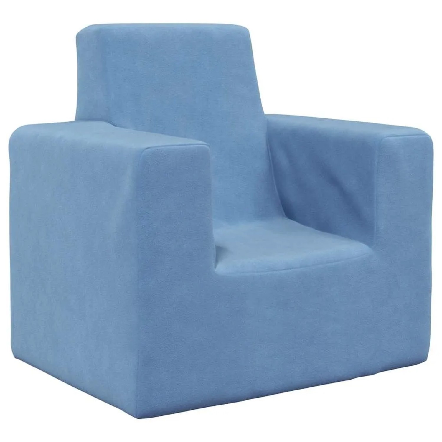 vidaXL Kindersofa Blau Weich Plüsch 4104794