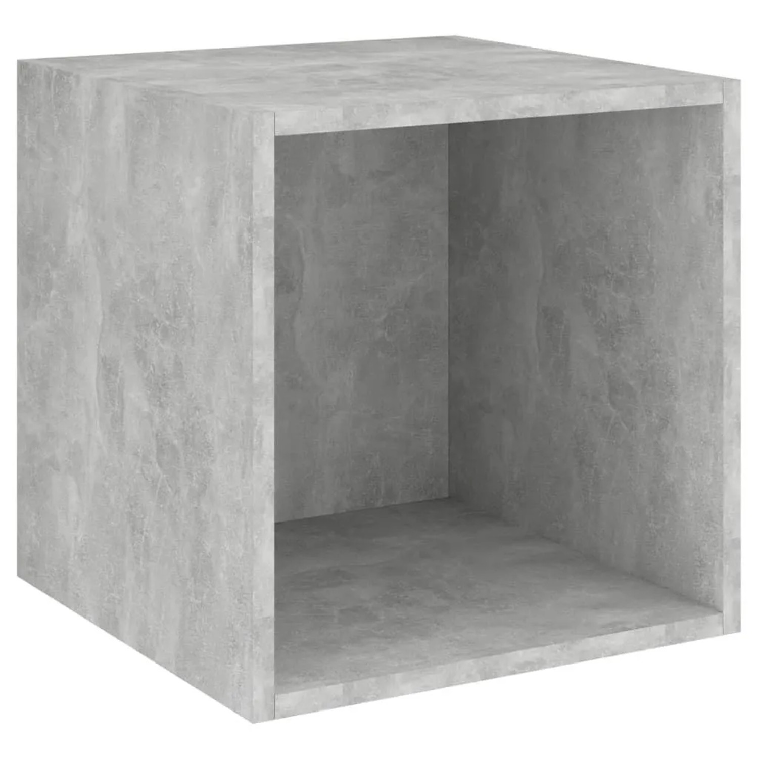 vidaXL Wandschrank Betongrau 37x37x37 cm Holzwerkstoff 805456