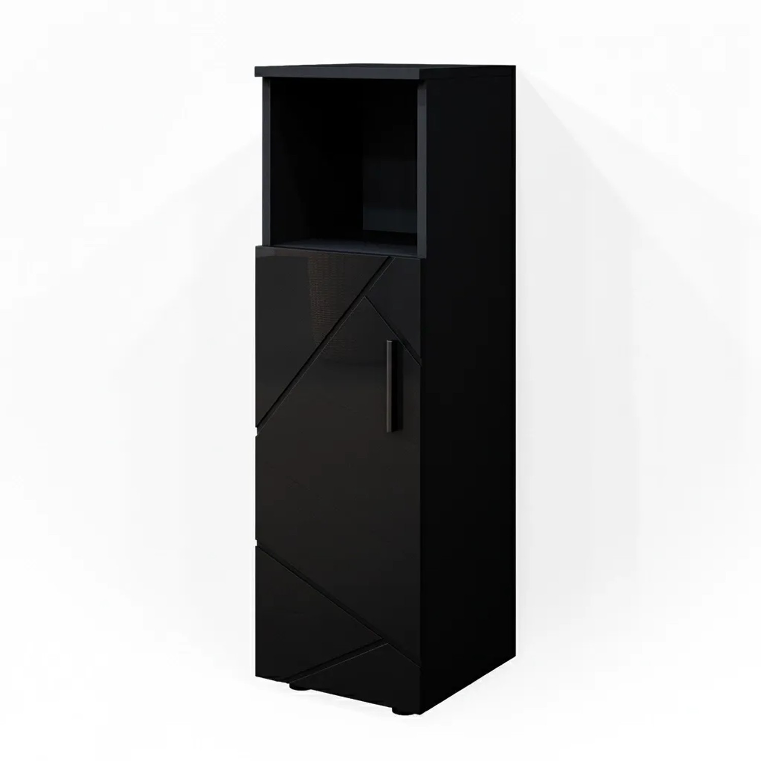 Vicco Midischrank Irma Anthrazit Hochglanz 30 x 95