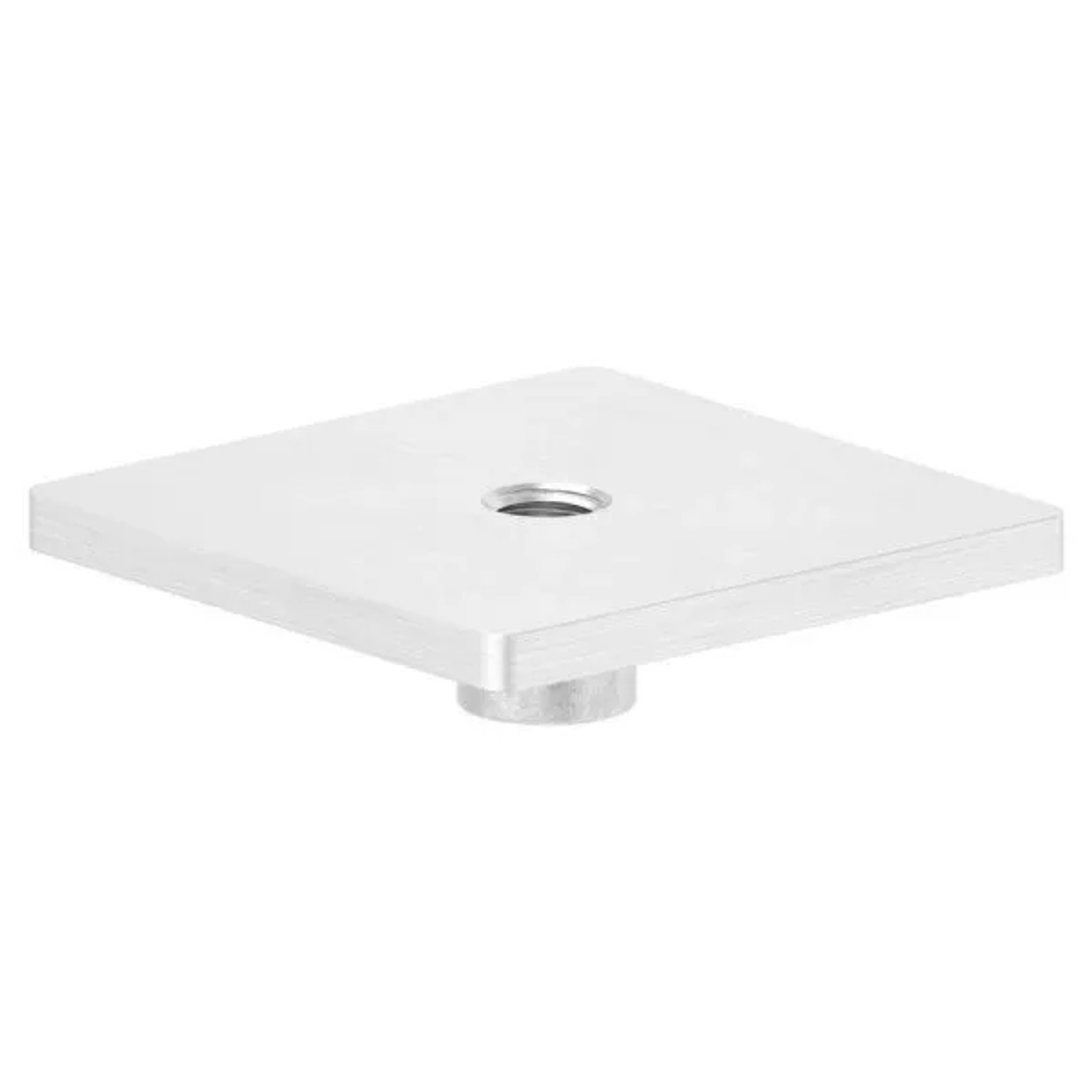 FeNau Anschweißplatte V2A 50 X 50 mm M8 Innengewinde Für Quadratrohr