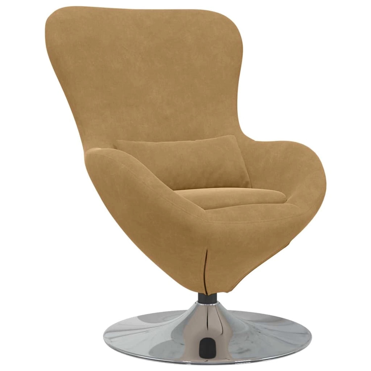 vidaXL Eiersessel Hellbraun 63 x 73 x 90 cm Samt 42002732 günstig online kaufen