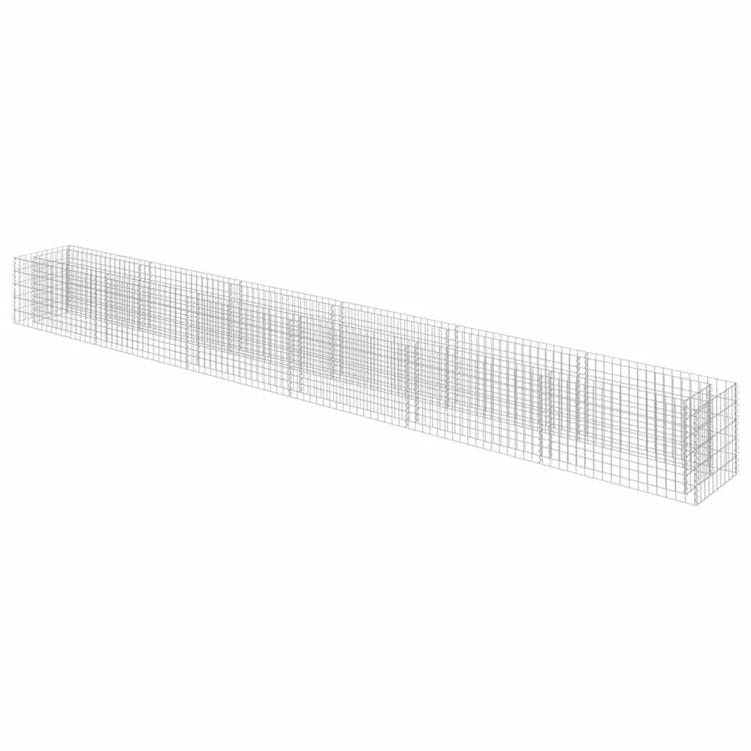 Furnicato Gabionen-hochbeet Verzinkter Stahl 540×50×50 Cm