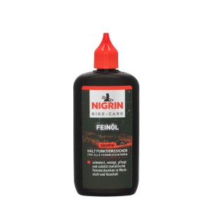 Nigrin Feinöl Bike-Care, 100ml Flasche für Fahrradpflege und Haushalt.