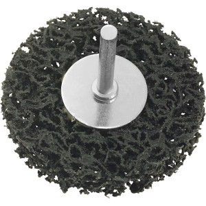 LUX Grobreinigungsscheibe, 75 mm Durchmesser, für Bohrmaschinen zum Entfernen von Lack, Rost und Farbe.