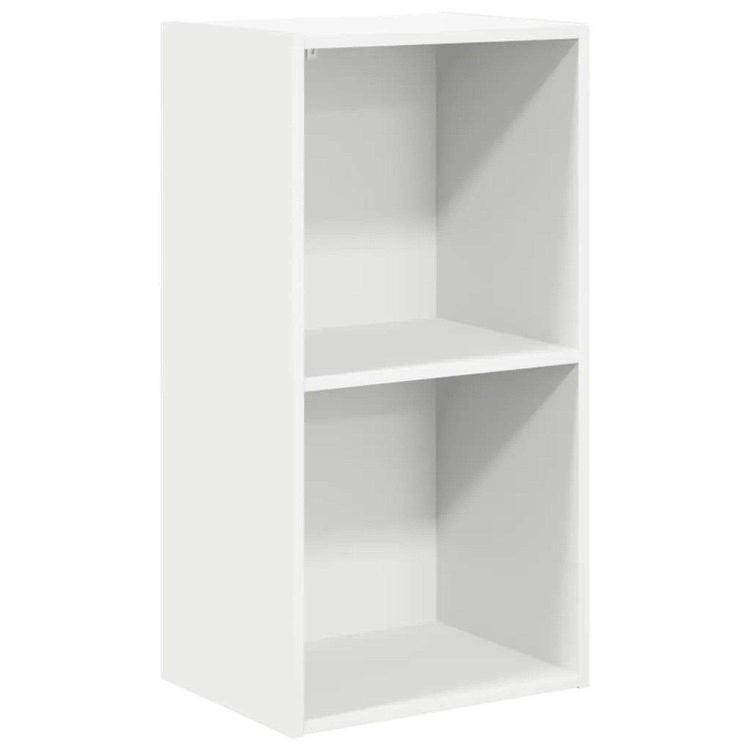 vidaXL Bücherregal 2 Fächer Weiß 40x30x76,5 cm Holzwerkstoff 800927 günstig online kaufen