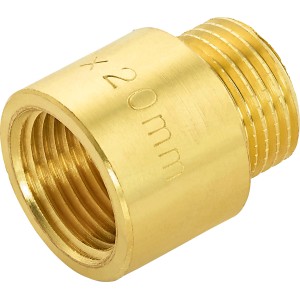 Messing Hahnverlängerung, 18,6 mm x 21 mm, 20 mm, für Gewindefittings.