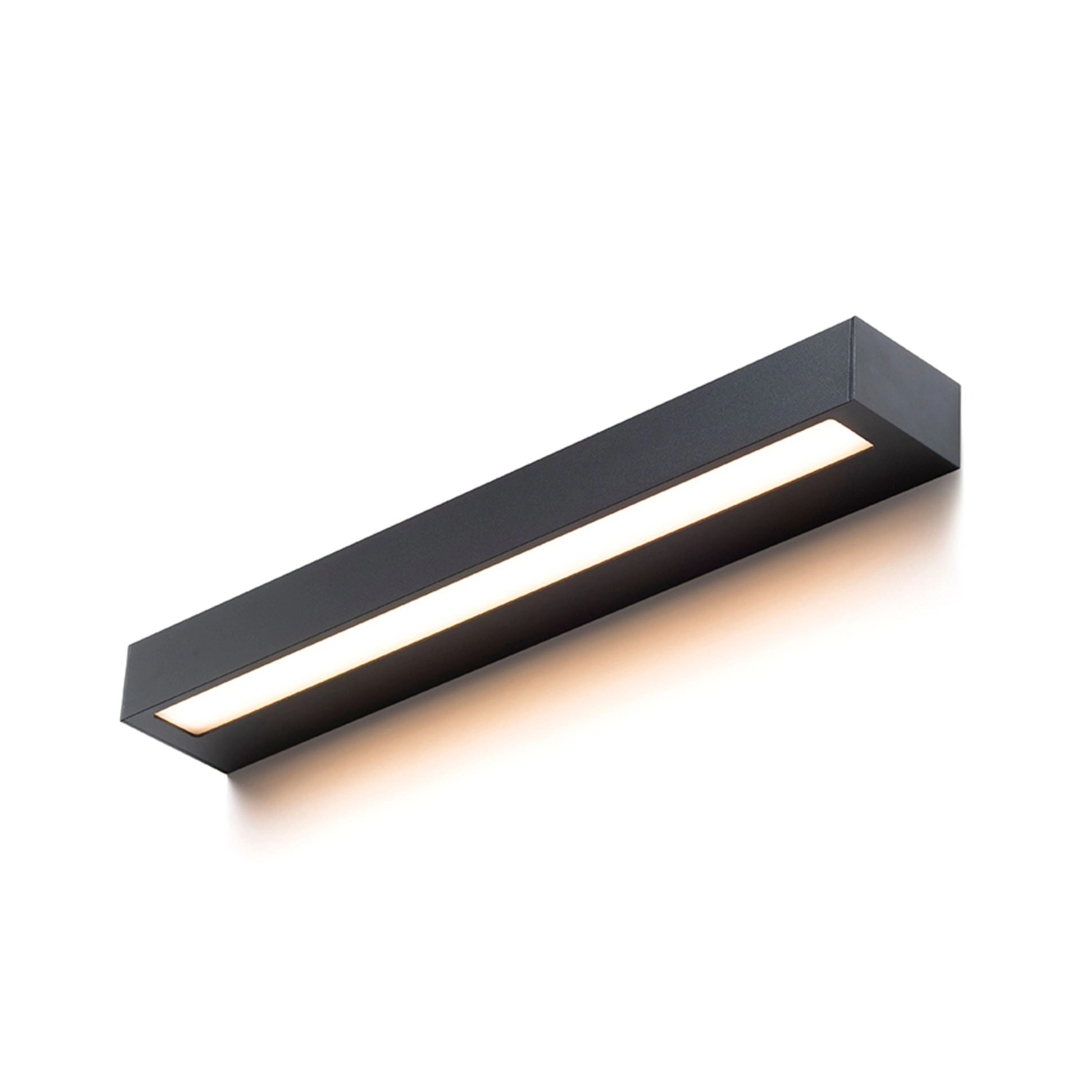 Rendl Aussenleuchte Aster 50 Schwarz Milchfarbenes Acryl 20 W IP65