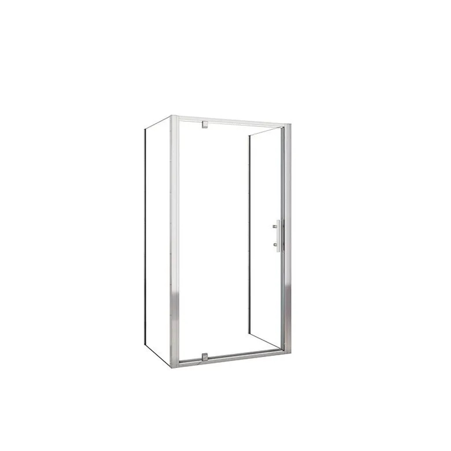 Duschparadies U-Kabine 70 x 70 x 70 cm U-Duschkabine 5mm ESG Sicherheitsklarglas Höhe 185cm Duschtür