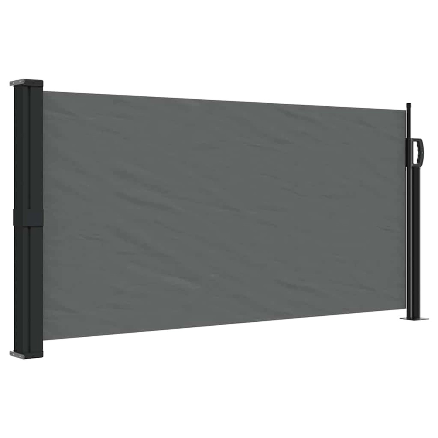 furnicato Seitenmarkise Ausziehbar Anthrazit 100x500 cm günstig online kaufen