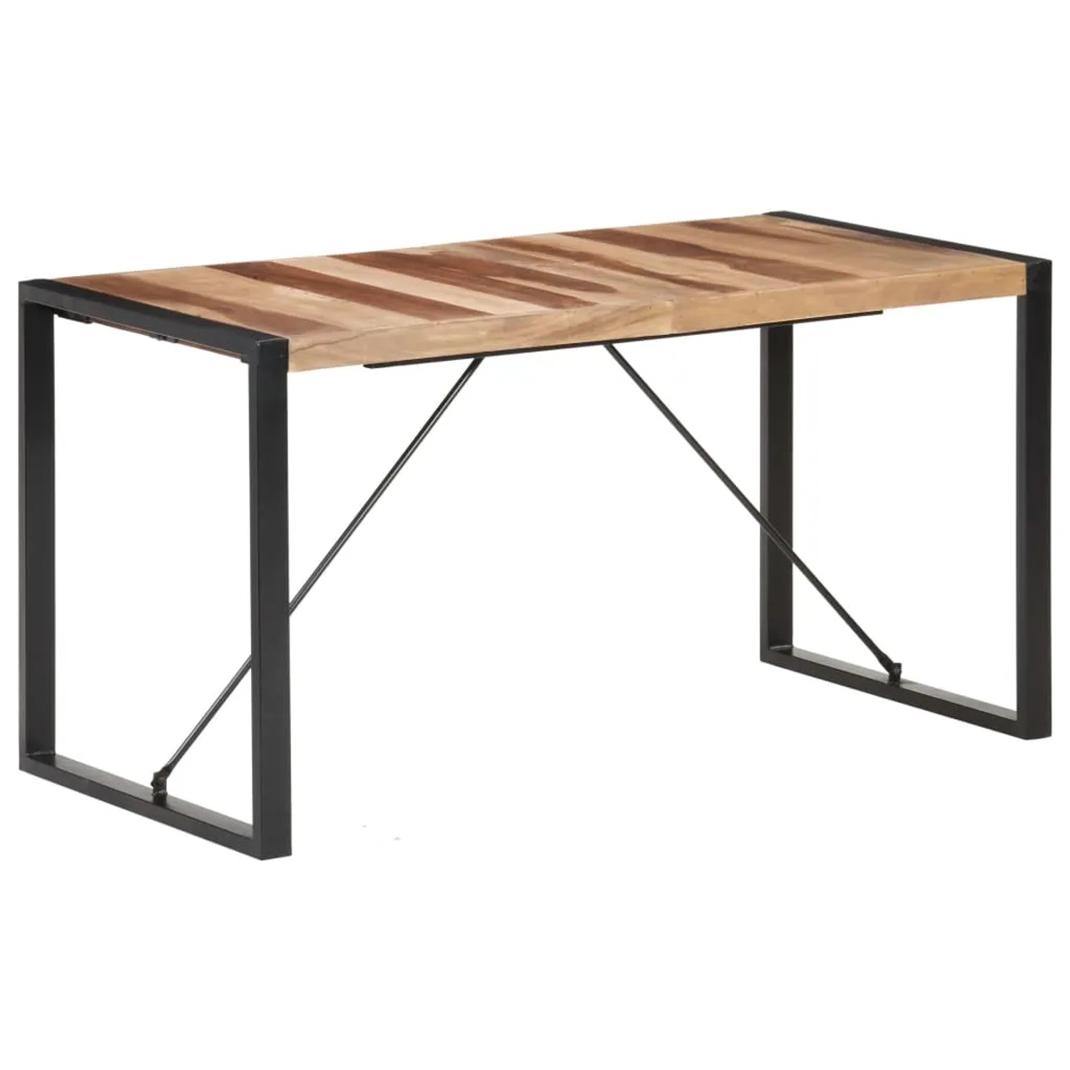 vidaXL Esstisch 140x70x75 cm Massivholz mit Palisander-Finish