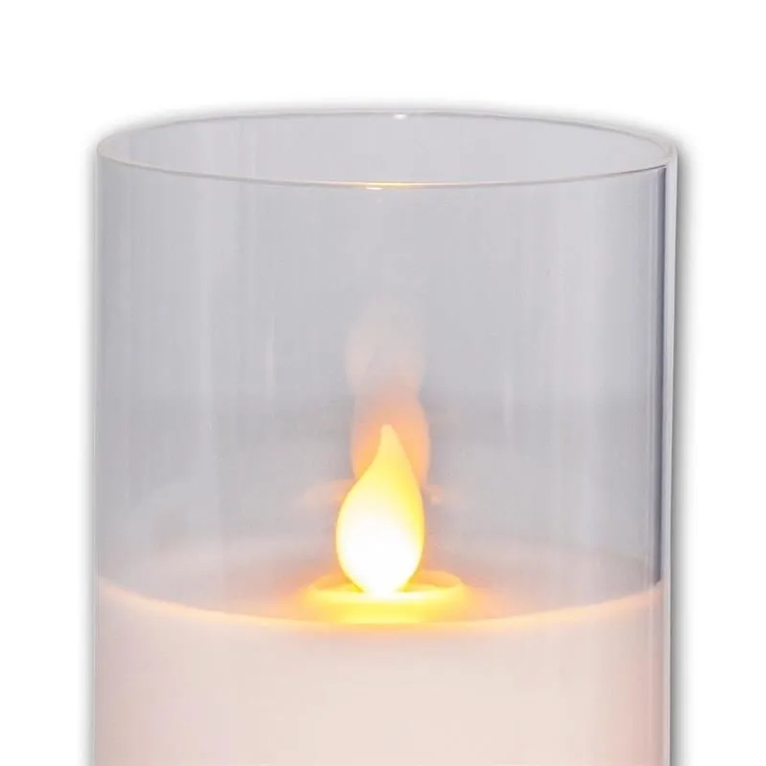 Star Trading LED Windlicht M-Twinkle 125x75cm Glas Klar