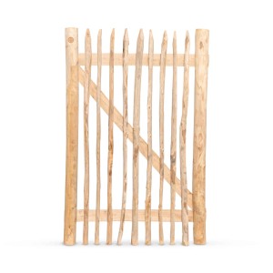 Stiltreu Staketenzaun-Tor aus Edelkastanie, 100x150 cm, für Zäune & Sichtschutz