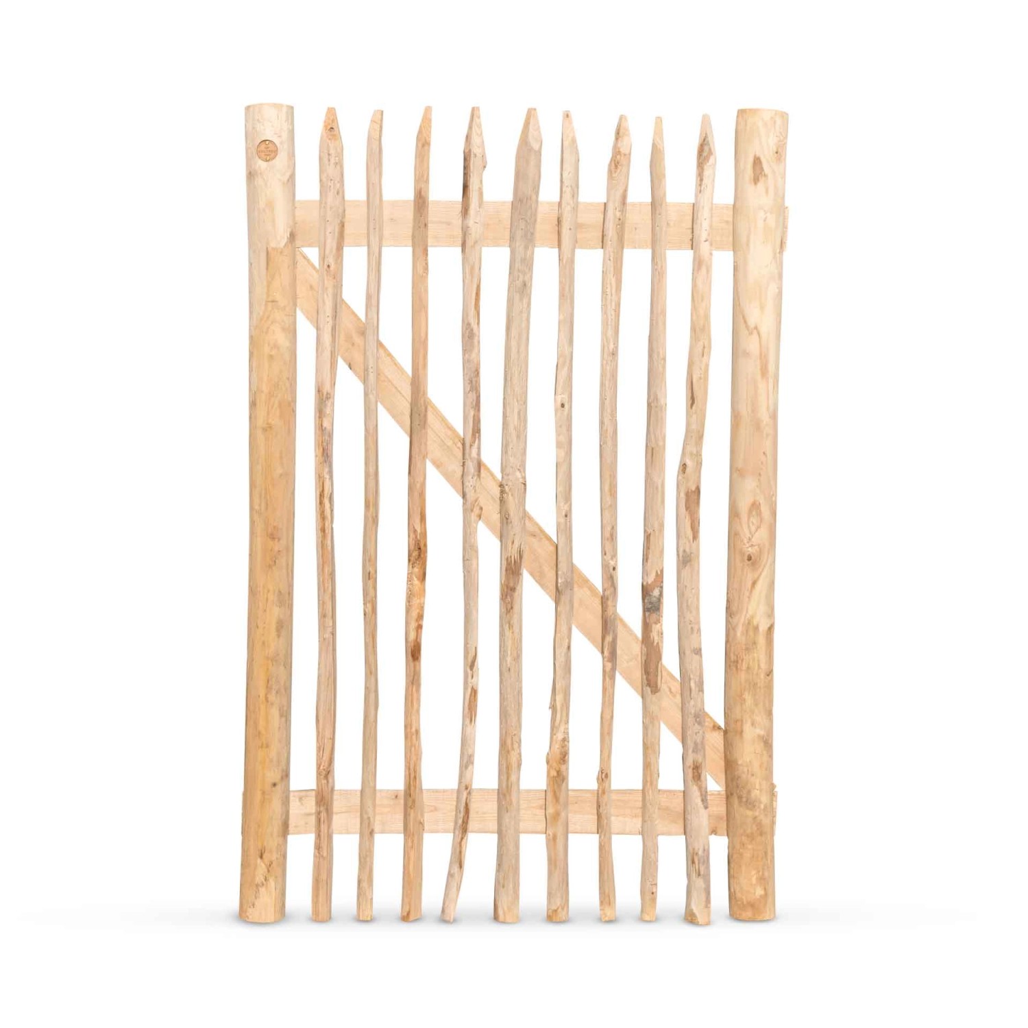 Stiltreu Genageltes Staketenzaun-Tor Edelkastanie Breite 100 cm Höhe 150 cm günstig online kaufen