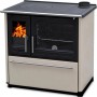 Plamen Küchenofen Holzherd 850 Glas Creme Rechte Version und 8 kW