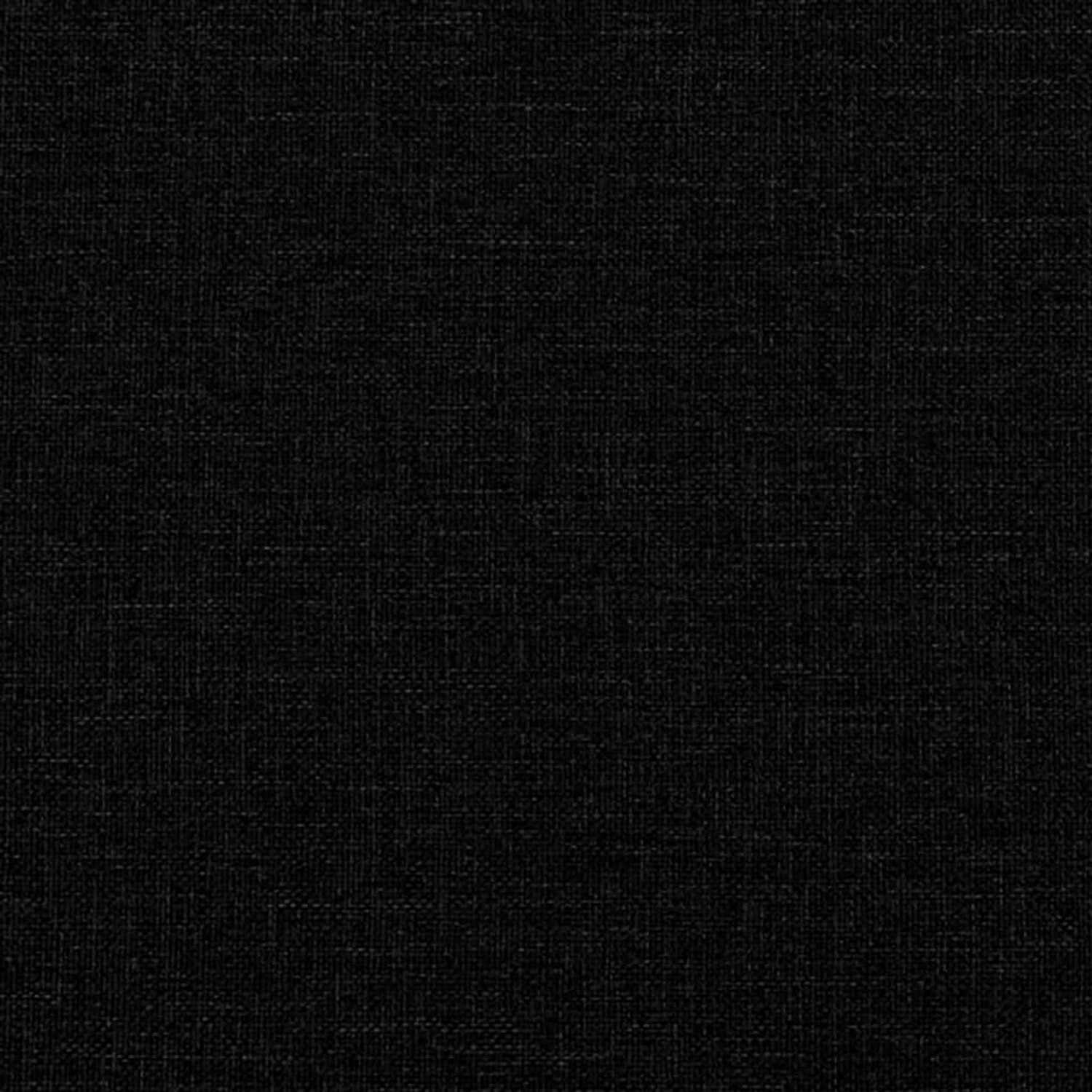 Detailaufnahme des schwarzen Stoffbezugs vom vidaXL Bett mit Matratze (180x200 cm).