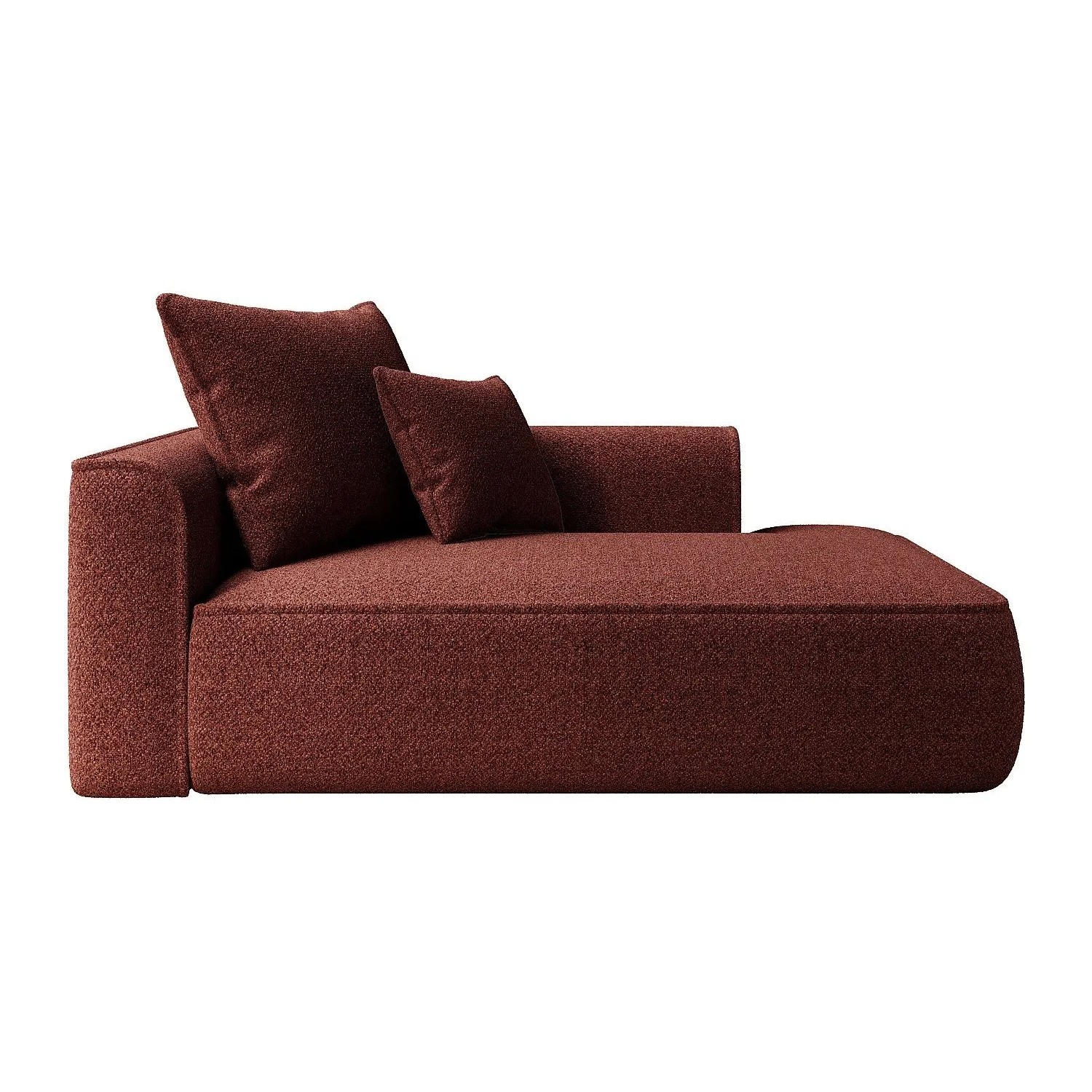 Vente-unique Recamiere Ohne Schlaffunktion Pineta Bordeaux 180 cm