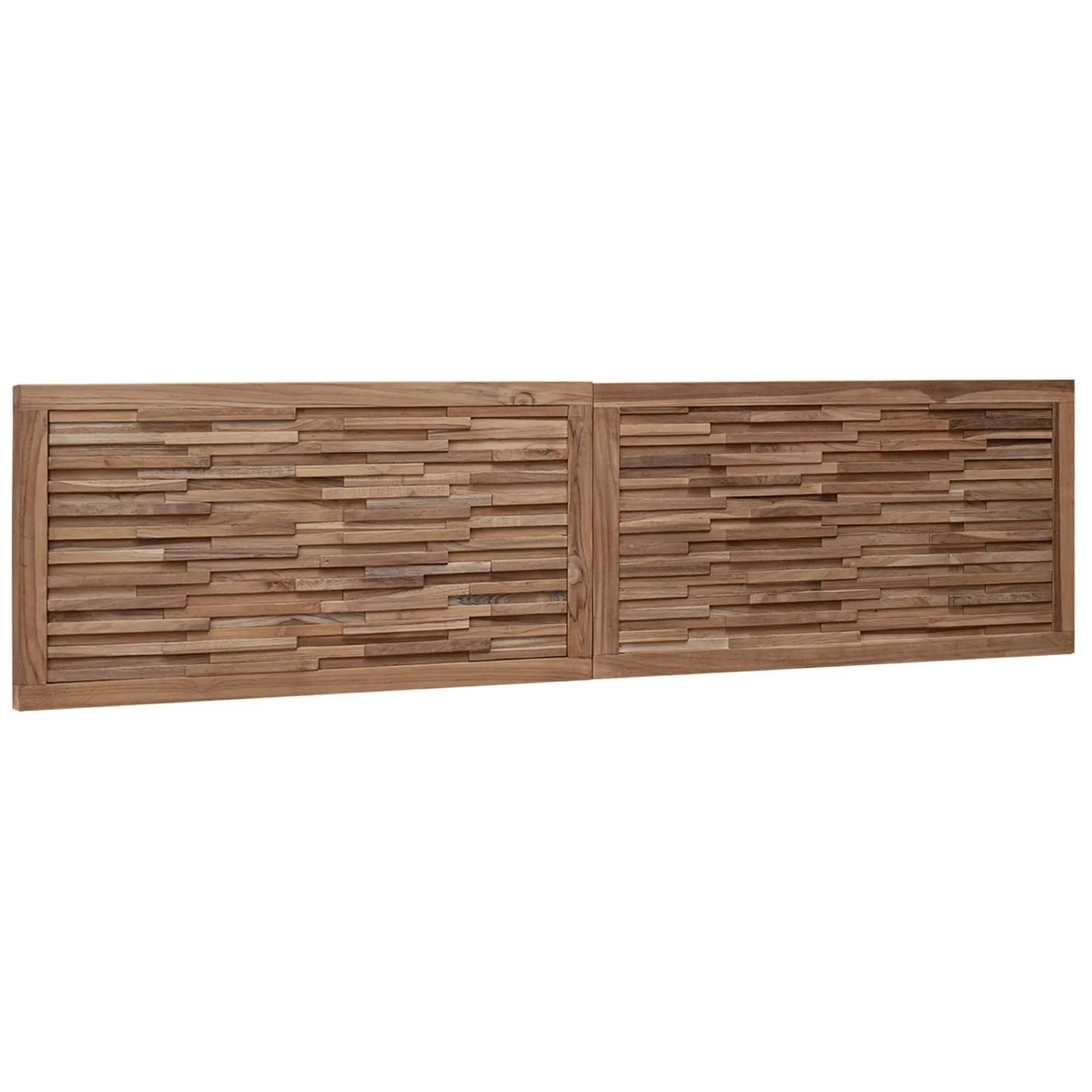 vidaXL Kopfteil Wandmontiert Natur 180 cm Massivholz Teak 42024557