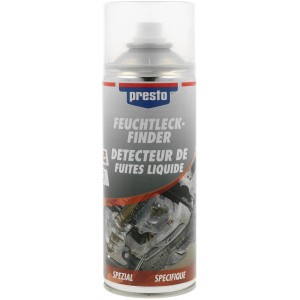 Presto Feuchtleckfinder Spray, 400ml, zur Lecksuche an Motoren und Getrieben.