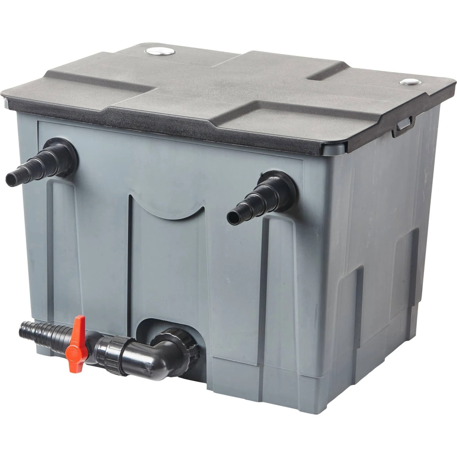 Heissner Solar Durchlauffilter Set für Teiche bis 8m³, mit Pumpe und Solarmodul.