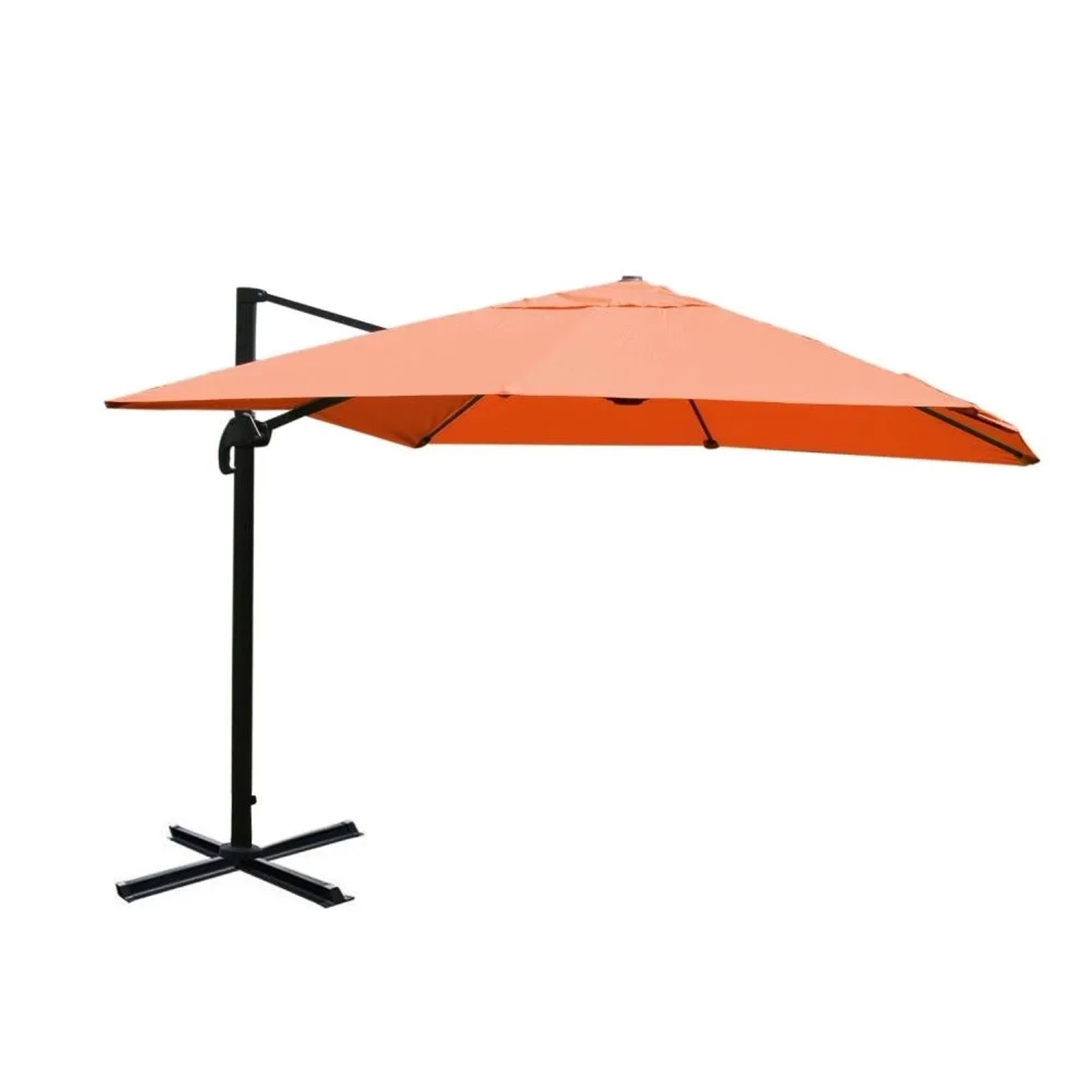 MCW Ampelschirm A96 3x4m Alu/Stahl Terracotta ohne Ständer