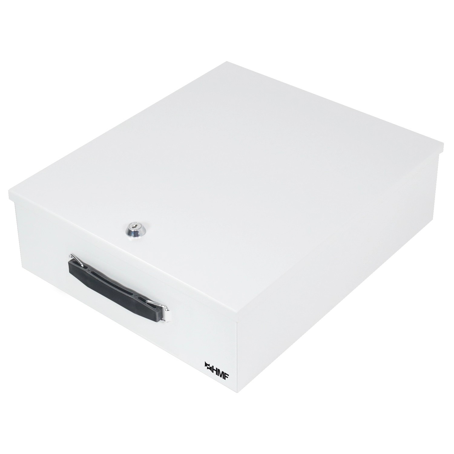 HMF 142-07 Dokumentenkassette XL für Ordner DIN A4 B4 39 x 32 x 12 cm Lichtgrau