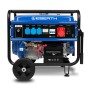 EBERTH Stromerzeuger 5500 W mit Fahrwerk, E-Start, 13 PS Benzinmotor, 3-phasig