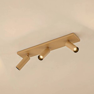 Arcchio Strahler Brinja Slim 10041200 Modern in Braun aus Aluminium 3-flammig GU10 Flurleuchte