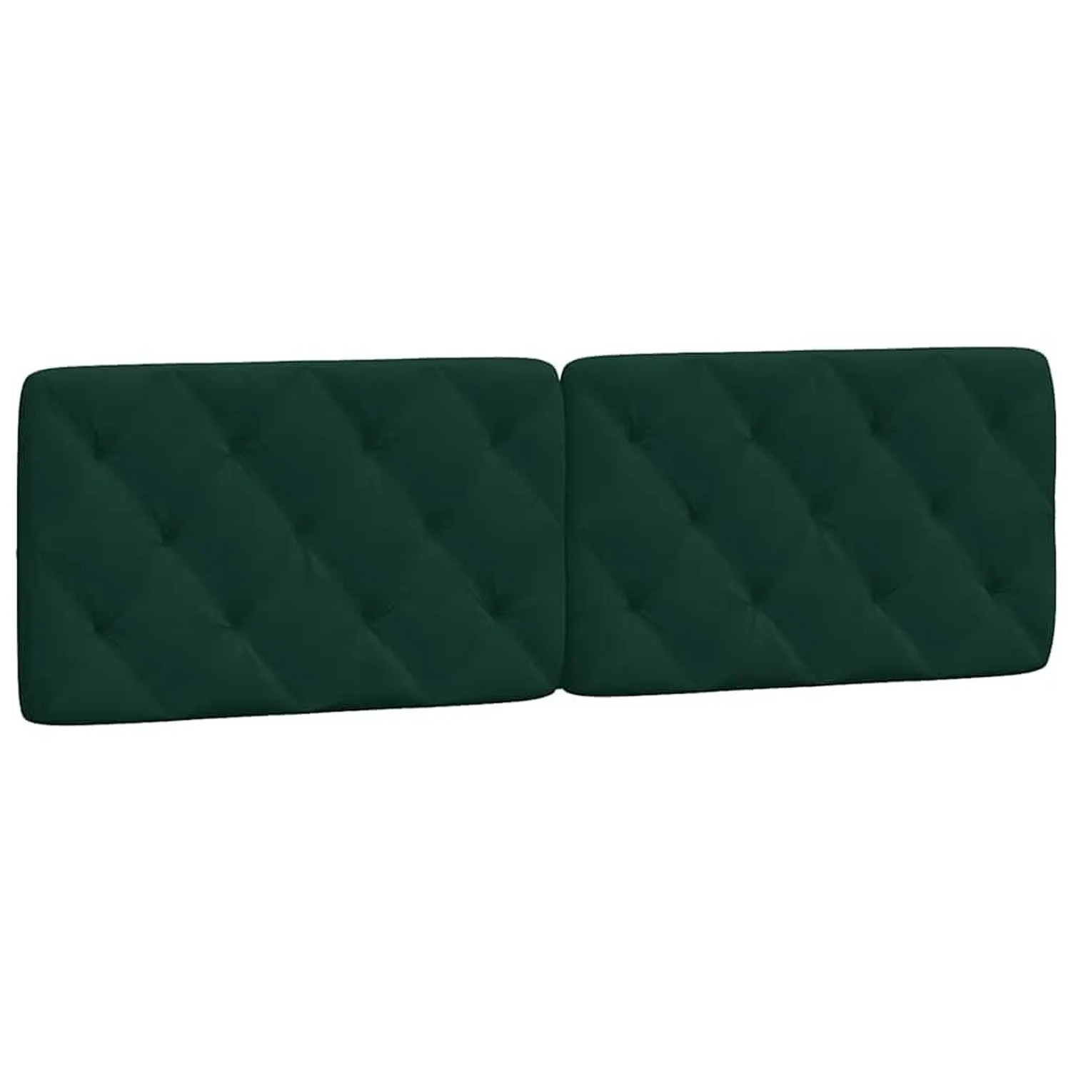 vidaXL Kopfteil-Kissen Dunkelgrün 160 cm Samt 374736