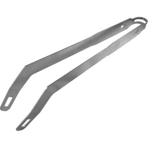 Grillzange aus Edelstahl, 39 cm, für Grillutensilien.