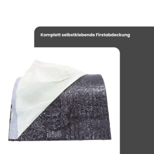 Daprona Firstabdeckung, grüne Bitumenschindeln (5m x 32cm) für Gartenhäuser.