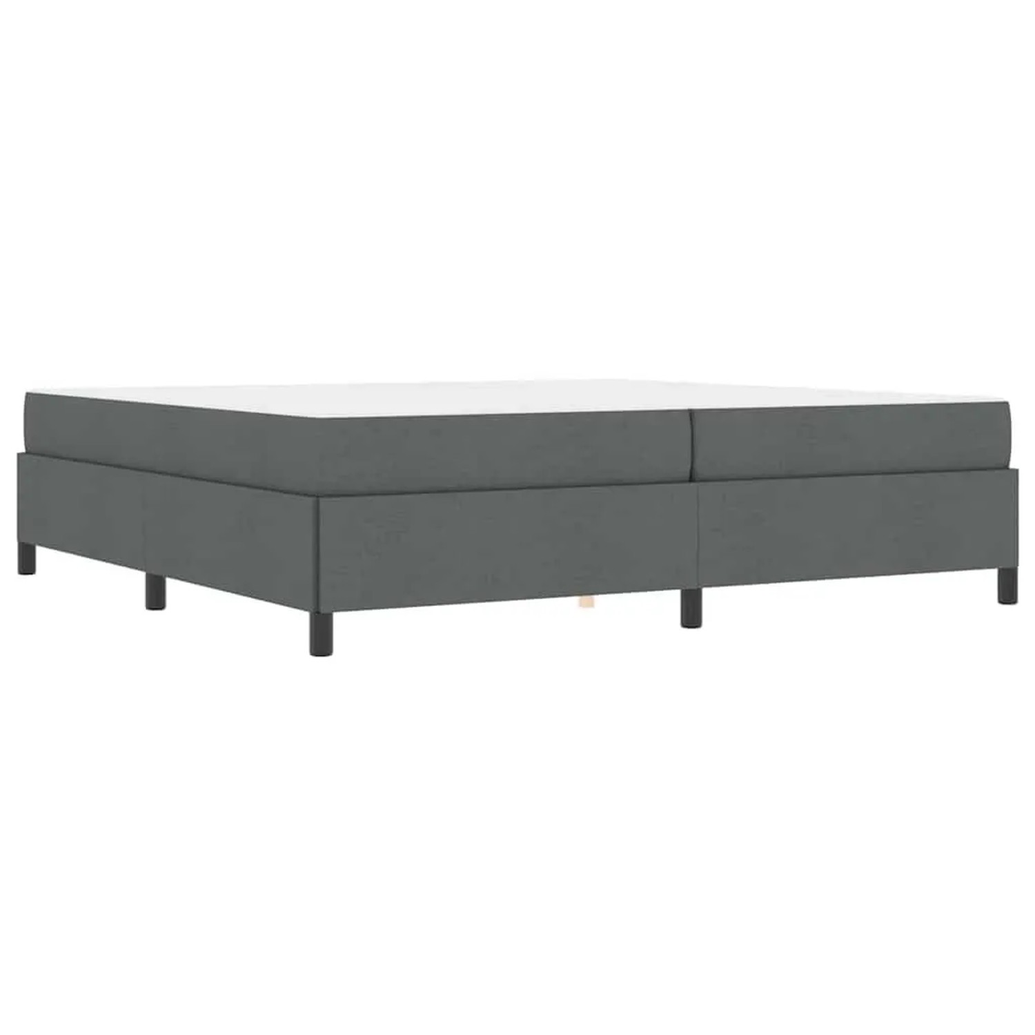 vidaXL Boxspringbett Dunkelgrau 200 x 200 cm Stoff 3398886 günstig online kaufen