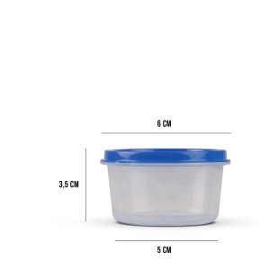 Bestlivings Vorratsdose 50ml, Kunststoff, mit blauem Deckel, Küchenhelfer.