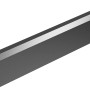 ZacAlu Abschlussleiste, anthrazit, für 45°-Zaunelement Alupanel. Zubehör für Zaunbau.
