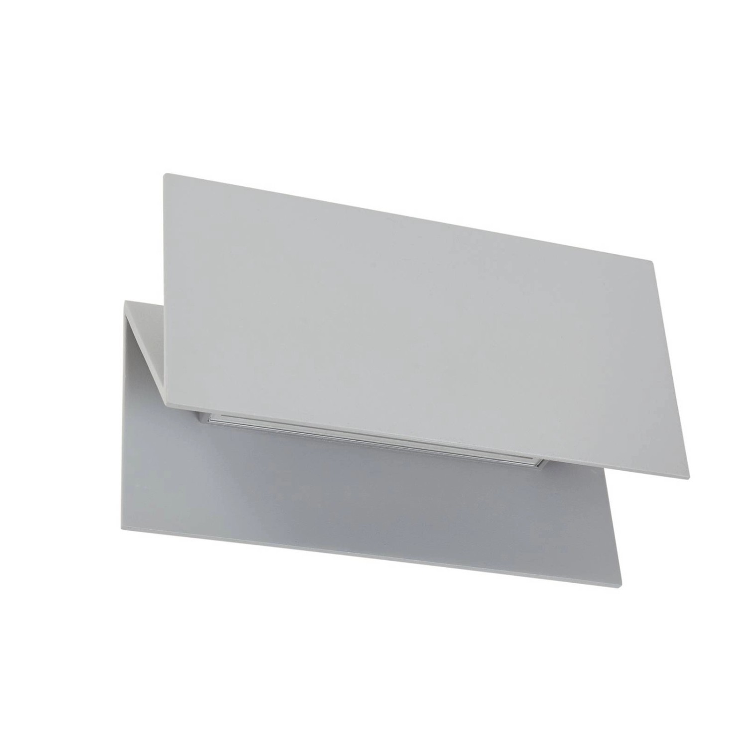 Lucande LED Wandleuchte Außen Meja 10035249 Spritzwassergeschützt Modern in Alu 2-flammig